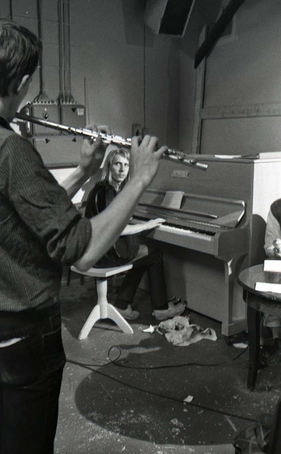 Jorma Tapio on flute and Ismo Laakso at the piano