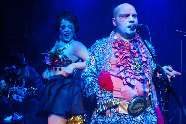 A theatrical Voodoo Explosion performance